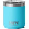 YETI Rambler 10 oz Stackable Lowball 2.0, Vacuum Insulated, Stainless Steel with MagSlider Lid, Black Stone(Reef Blue)