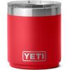 YETI Rambler 10 oz Stackable Lowball 2.0, Vacuum Insulated, Stainless Steel with MagSlider Lid, Black Stone(Rescue Red)