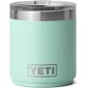 YETI Rambler 10 oz Stackable Lowball 2.0, Vacuum Insulated, Stainless Steel with MagSlider Lid, Black Stone(Seafoam)