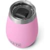 YETI Rambler 10 oz Wine Tumbler, Vacuum Insulated, Stainless Steel with MagSlider Lid, Seafoam(Power Pink)