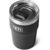YETI Rambler 16 oz Stackable Tumbler, Vacuum Insulated, Stainless Steel with MagSlider Lid(Black)