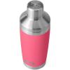 YETI Rambler 20 oz Cocktail Shaker, Stainless Steel, Vacuum Insulated, Black Forest Green(Tropical Pink)