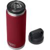 YETI Rambler 26 oz Bottle, Vacuum Insulated, Leakproof, Stainless Steel with Chug Cap(Harvest Red)