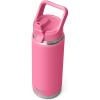 YETI Rambler 26 oz Bottle, Vacuum Insulated, Stainless Steel with Color Matching Straw Cap(Harbor Pink)