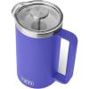YETI Rambler 34 oz. French Press Coffee Maker, Rescue Red(Ultramarine Violet)