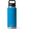 YETI Rambler 36 oz Bottle, Vacuum Insulated, Leakproof, Stainless Steel with Chug Cap(Big Wave Blue)