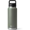 YETI Rambler 36 oz Bottle, Vacuum Insulated, Leakproof, Stainless Steel with Chug Cap(Camp Green)