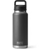 YETI Rambler 36 oz Bottle, Vacuum Insulated, Leakproof, Stainless Steel with Chug Cap(Charcoal)