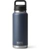 YETI Rambler 36 oz Bottle, Vacuum Insulated, Leakproof, Stainless Steel with Chug Cap(Navy)