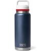 YETI Rambler 36 oz Bottle, Vacuum Insulated, Leakproof, Stainless Steel with Chug Cap(Navy/Rescue Red/White)