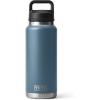 YETI Rambler 36 oz Bottle, Vacuum Insulated, Leakproof, Stainless Steel with Chug Cap(Nordic Blue)