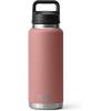 YETI Rambler 36 oz Bottle, Vacuum Insulated, Leakproof, Stainless Steel with Chug Cap(Sandstone Pink)