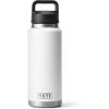 YETI Rambler 36 oz Bottle, Vacuum Insulated, Leakproof, Stainless Steel with Chug Cap(White)