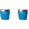 YETI Rambler 4 oz Stackable Cup, Stainless Steel, Vacuum Insulated Espresso/Coffee Cup, 2 Pack(Big Wave Blue)