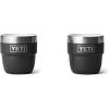 YETI Rambler 4 oz Stackable Cup, Stainless Steel, Vacuum Insulated Espresso/Coffee Cup, 2 Pack(Black)