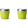 YETI Rambler 4 oz Stackable Cup, Stainless Steel, Vacuum Insulated Espresso/Coffee Cup, 2 Pack(Chartreuse)