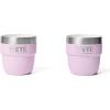 YETI Rambler 4 oz Stackable Cup, Stainless Steel, Vacuum Insulated Espresso/Coffee Cup, 2 Pack(Cherry Blossom – Textured)
