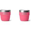 YETI Rambler 4 oz Stackable Cup, Stainless Steel, Vacuum Insulated Espresso/Coffee Cup, 2 Pack(Tropical Pink)
