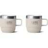 YETI Rambler 6 oz Stackable Mug, Stainless Steel, Vacuum Insulated Espresso/Coffee Mug, 2 Pack(Cape Taupe)