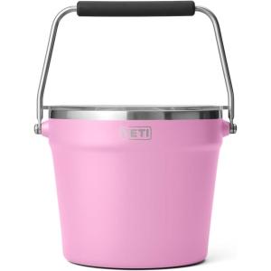 YETI Beverage/Ice Bucket, Holds 6 Longnecks or 3 Bottles of Wine(Power Pink)