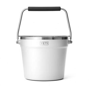 YETI Beverage/Ice Bucket, Holds 6 Longnecks or 3 Bottles of Wine(White)