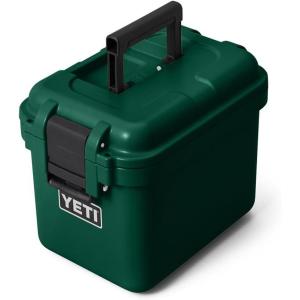 YETI LoadOut 15 GoBox Divided Waterproof Cargo Case, Dry Box, Camera Case, Fishing Tackle Box, Charcoal(Black Forest Green)