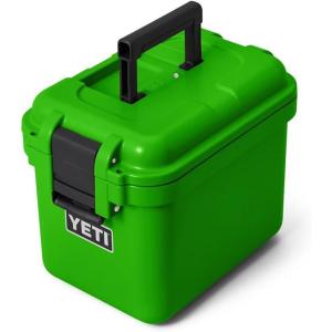 YETI LoadOut 15 GoBox Divided Waterproof Cargo Case, Dry Box, Camera Case, Fishing Tackle Box, Charcoal(Canopy Green)