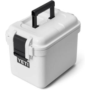 YETI LoadOut 15 GoBox Divided Waterproof Cargo Case, Dry Box, Camera Case, Fishing Tackle Box, Charcoal(White)
