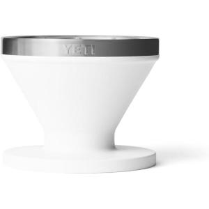 YETI Pour Over Coffee Maker Accessory Ramblers, Designed for Perfect Coffee Extraction Anywhere, Stainless Steel, fits any V60 Filter, Navy(White)