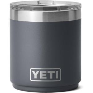 YETI Rambler 10 oz Stackable Lowball 2.0, Vacuum Insulated, Stainless Steel with MagSlider Lid, Black Stone(Charcoal)