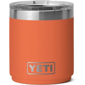 YETI Rambler 10 oz Stackable Lowball 2.0, Vacuum Insulated, Stainless Steel with MagSlider Lid, Black Stone(High Desert Clay)