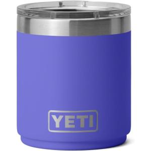 YETI Rambler 10 oz Stackable Lowball 2.0, Vacuum Insulated, Stainless Steel with MagSlider Lid, Black Stone(Ultramarine Violet)