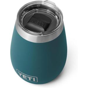 YETI Rambler 10 oz Wine Tumbler, Vacuum Insulated, Stainless Steel with MagSlider Lid, Seafoam(Agave Teal)