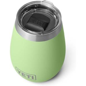 YETI Rambler 10 oz Wine Tumbler, Vacuum Insulated, Stainless Steel with MagSlider Lid, Seafoam(Key Lime)