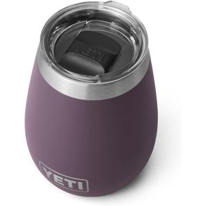 YETI Rambler 10 oz Wine Tumbler, Vacuum Insulated, Stainless Steel with MagSlider Lid, Seafoam(Nordic Purple)