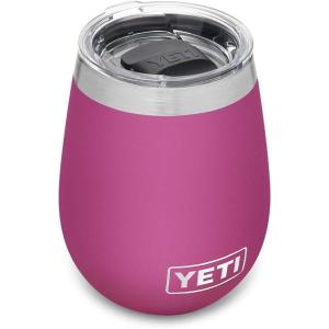 YETI Rambler 10 oz Wine Tumbler, Vacuum Insulated, Stainless Steel with MagSlider Lid, Seafoam(Prickly Pear)