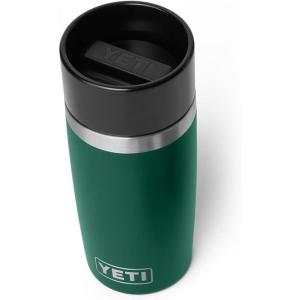 YETI Rambler 12 oz Travel Bottle, Stainless Steel, Vacuum Insulated with Leakproof Commuter Cap, Black Forest Green(Black Forest Green)