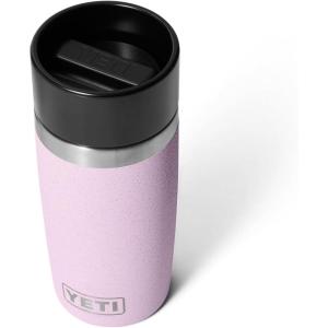YETI Rambler 12 oz Travel Bottle, Stainless Steel, Vacuum Insulated with Leakproof Commuter Cap, Black Forest Green(Cherry Blossom – Textured)