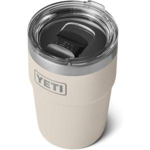 YETI Rambler 16 oz Stackable Tumbler, Vacuum Insulated, Stainless Steel with MagSlider Lid(Cape Taupe)