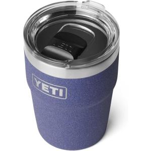 YETI Rambler 16 oz Stackable Tumbler, Vacuum Insulated, Stainless Steel with MagSlider Lid(Moon Dust – Textured)