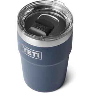 YETI Rambler 16 oz Stackable Tumbler, Vacuum Insulated, Stainless Steel with MagSlider Lid(Navy)