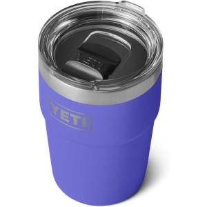 YETI Rambler 16 oz Stackable Tumbler, Vacuum Insulated, Stainless Steel with MagSlider Lid(Ultramarine Violet)