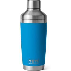 YETI Rambler 20 oz Cocktail Shaker, Stainless Steel, Vacuum Insulated, Black Forest Green(Big Wave Blue)