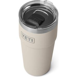 YETI Rambler 20 oz Stackable Tumbler, Stainless Steel, Vacuum Insulated with MagSlider Lid(Cape Taupe)