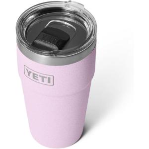 YETI Rambler 20 oz Stackable Tumbler, Stainless Steel, Vacuum Insulated with MagSlider Lid(Cherry Blossom – Textured)