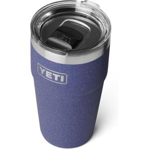 YETI Rambler 20 oz Stackable Tumbler, Stainless Steel, Vacuum Insulated with MagSlider Lid(Moon Dust – Textured)