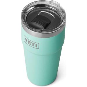 YETI Rambler 20 oz Stackable Tumbler, Stainless Steel, Vacuum Insulated with MagSlider Lid(Seafoam)