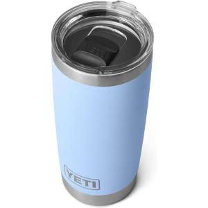 YETI Rambler 20 oz Stainless Steel Vacuum Insulated Tumbler w/MagSlider Lid(Big Sky Blue)