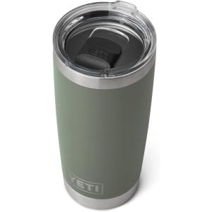 YETI Rambler 20 oz Stainless Steel Vacuum Insulated Tumbler w/MagSlider Lid(Camp Green)