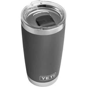 YETI Rambler 20 oz Stainless Steel Vacuum Insulated Tumbler w/MagSlider Lid(Charcoal)